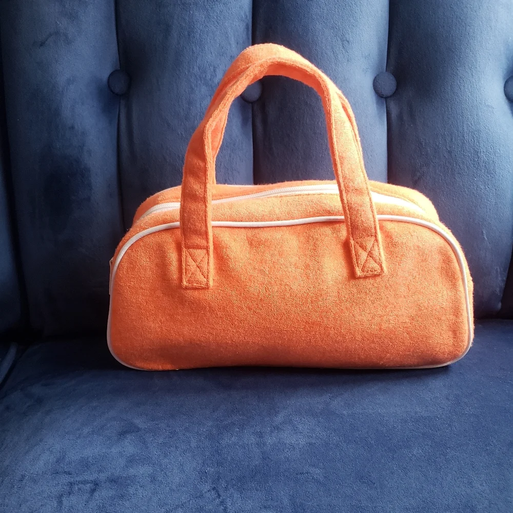 FALL TREND - Bowling/Motorsport Handbag - Terry Cloth - Picture 1 of 5